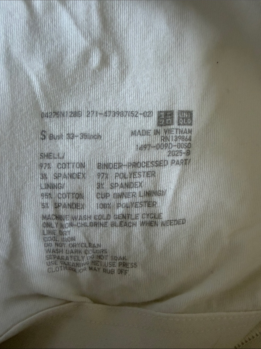 Uniqlo Ribbed Crop Bra Top - Picture 5 of 6